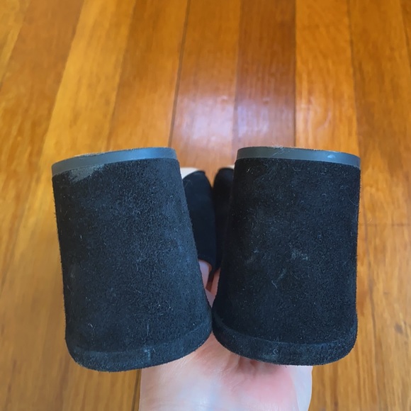 J. Crew High Block Heel 3” Mule Black Suede Slip-on Women’s Size 6.5 - Picture 7 of 7